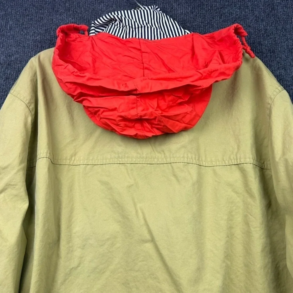 Saks 5th Avenue New York NY Real Clothes Hooded Field Chore Jacket Khaki Outdoor